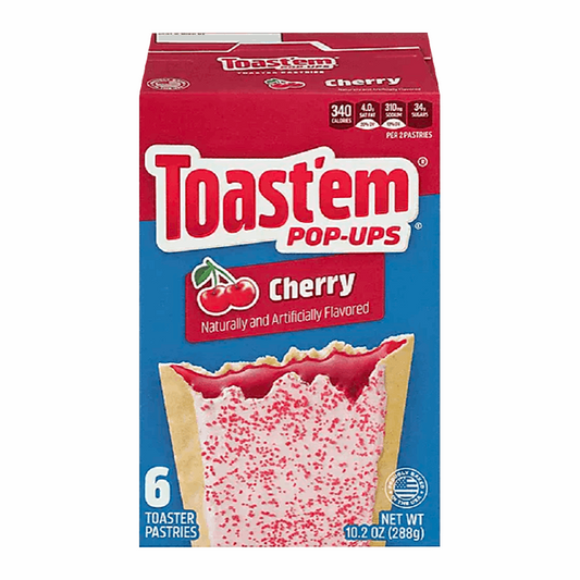 Toast'em POP-UPS Frosted Cherry Toaster Pastries 6 Pack 10.2oz (288g)