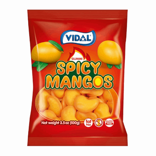 Vidal Gummi Spicy Mangos Peg Bag 3.5oz (100g)