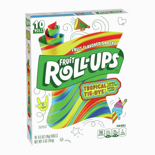 Betty Crocker Fruit Roll-ups Tropical Tie-Dye - 5oz (141g)