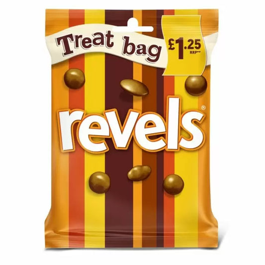 Revels Milk Chocolate with Raisins, Coffee or Orange Treat Bag  (71g)